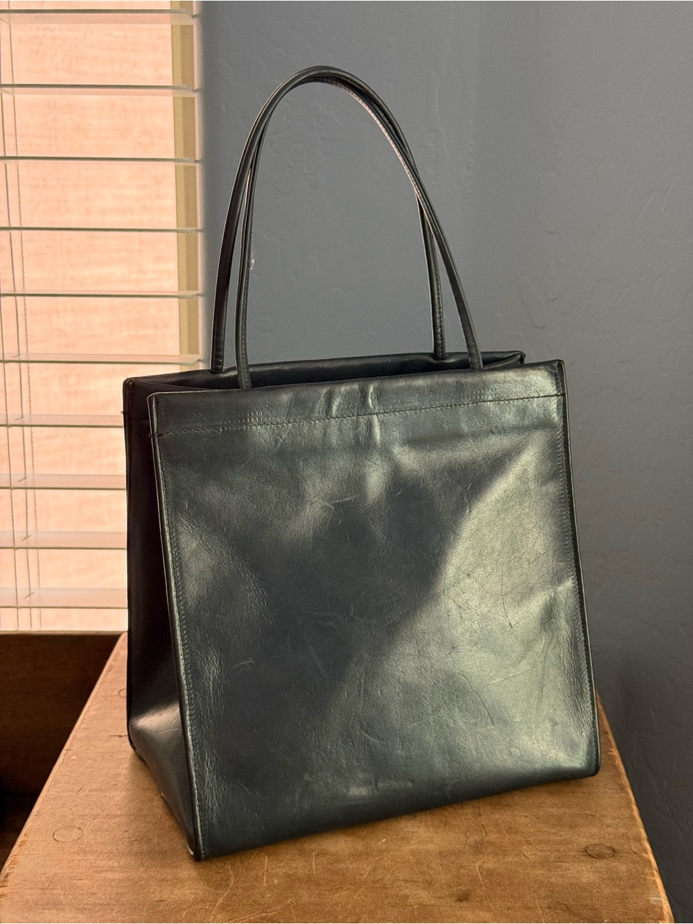 Rare Vintage Coach Bonnie Cashin Dinky Shopping Bag - Navy tote - Picture 15 of 16